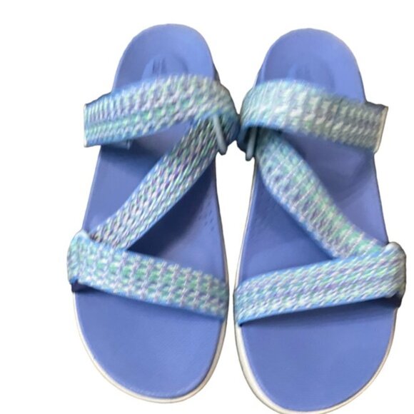 Dansko New Women's Slide Sandal Rosette Blue size 38 - Picture 3 of 12